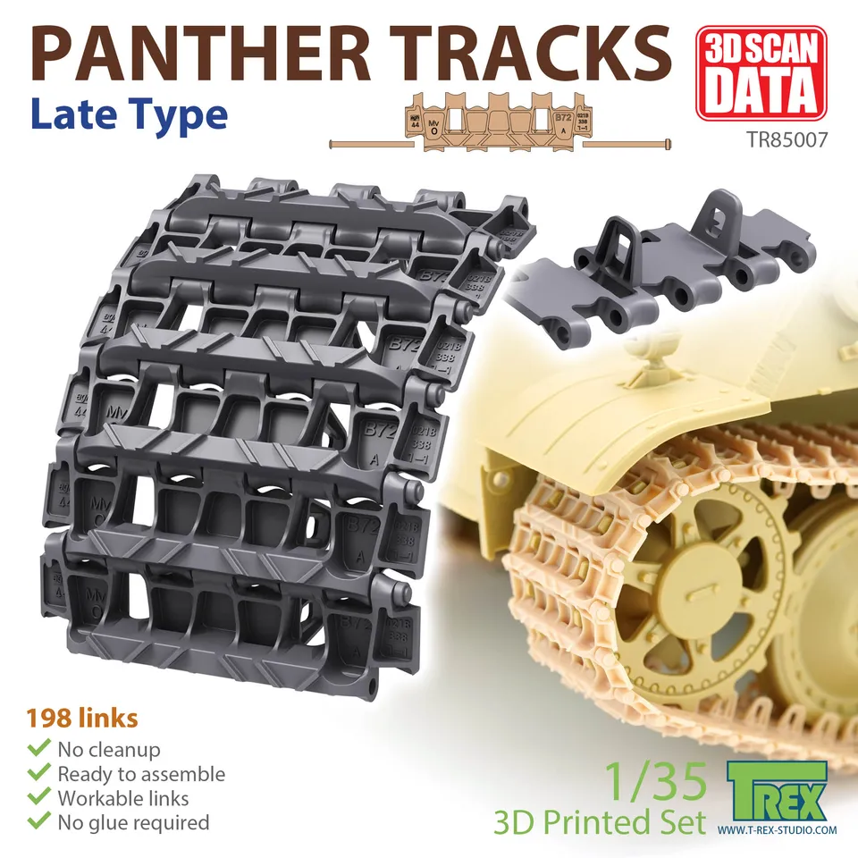 T-Rex Studio TR85007 pásy Panther 1/35 pozdní