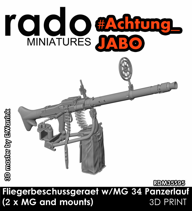 Rado Miniatures 35S95 Fliegerbeschuss MG 34 1/35