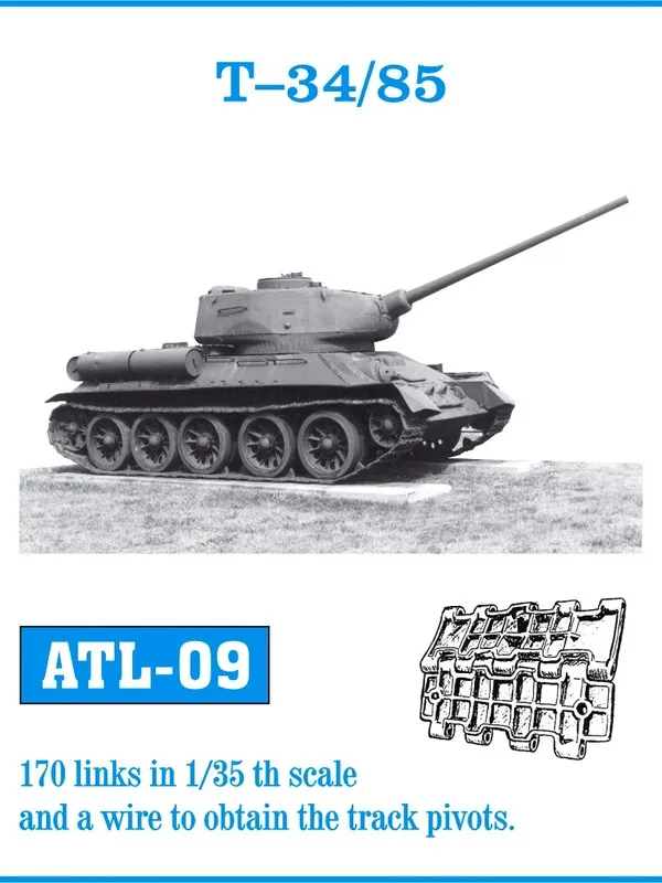 Friulmodel ATL-009 T-34/85 kovové pásy 1/35 170 článků