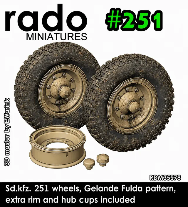 Rado Miniatures RDM35S78 kola Sd.Kfz.251 Fulda 1/35