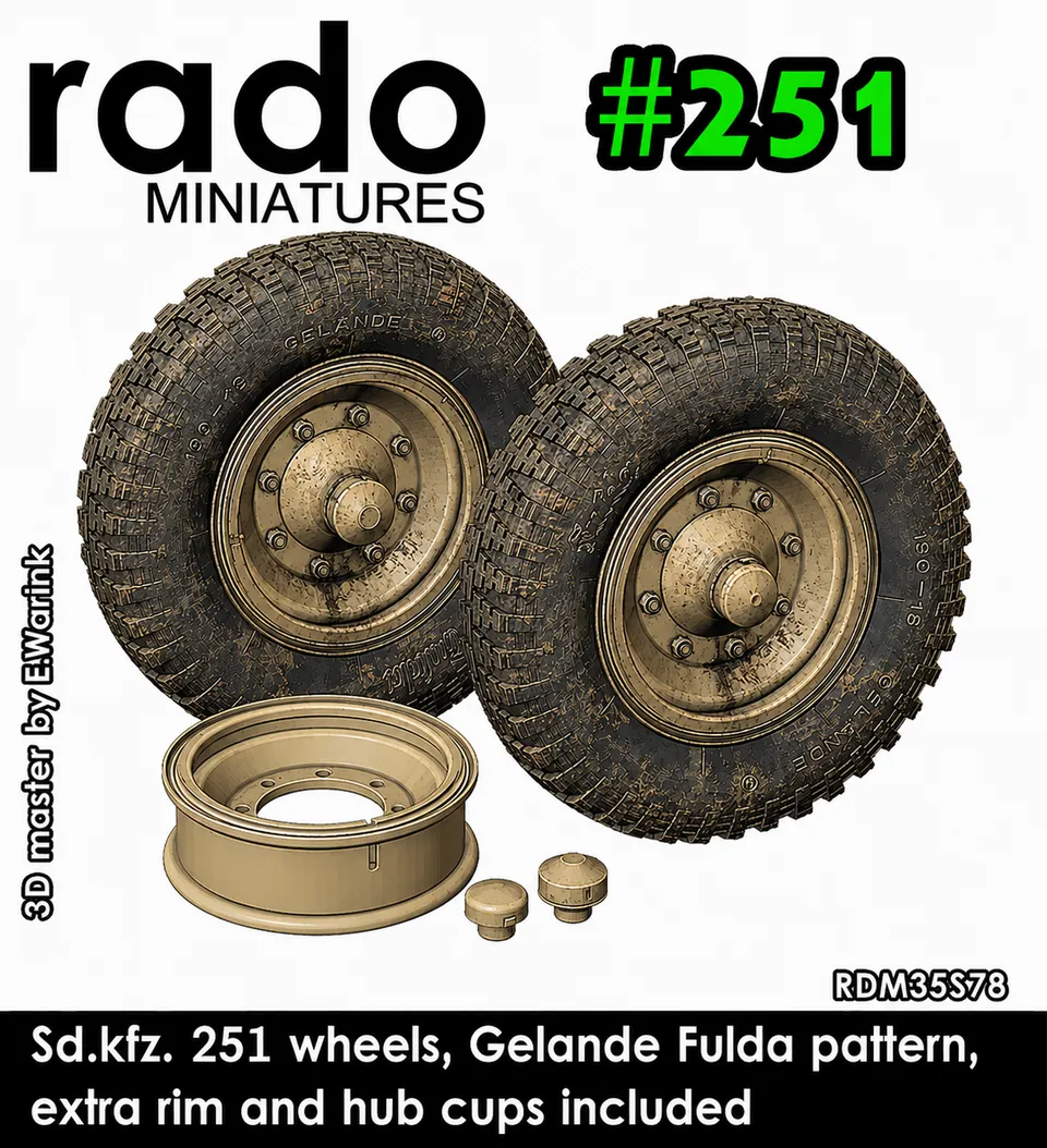 Rado Miniatures RDM35S78 kola Sd.Kfz.251 Fulda 1/35
