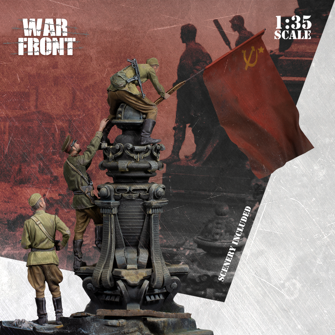 Scale75 Warfront The Flag Over Berlin figurka 1/35 resin nenabarvená