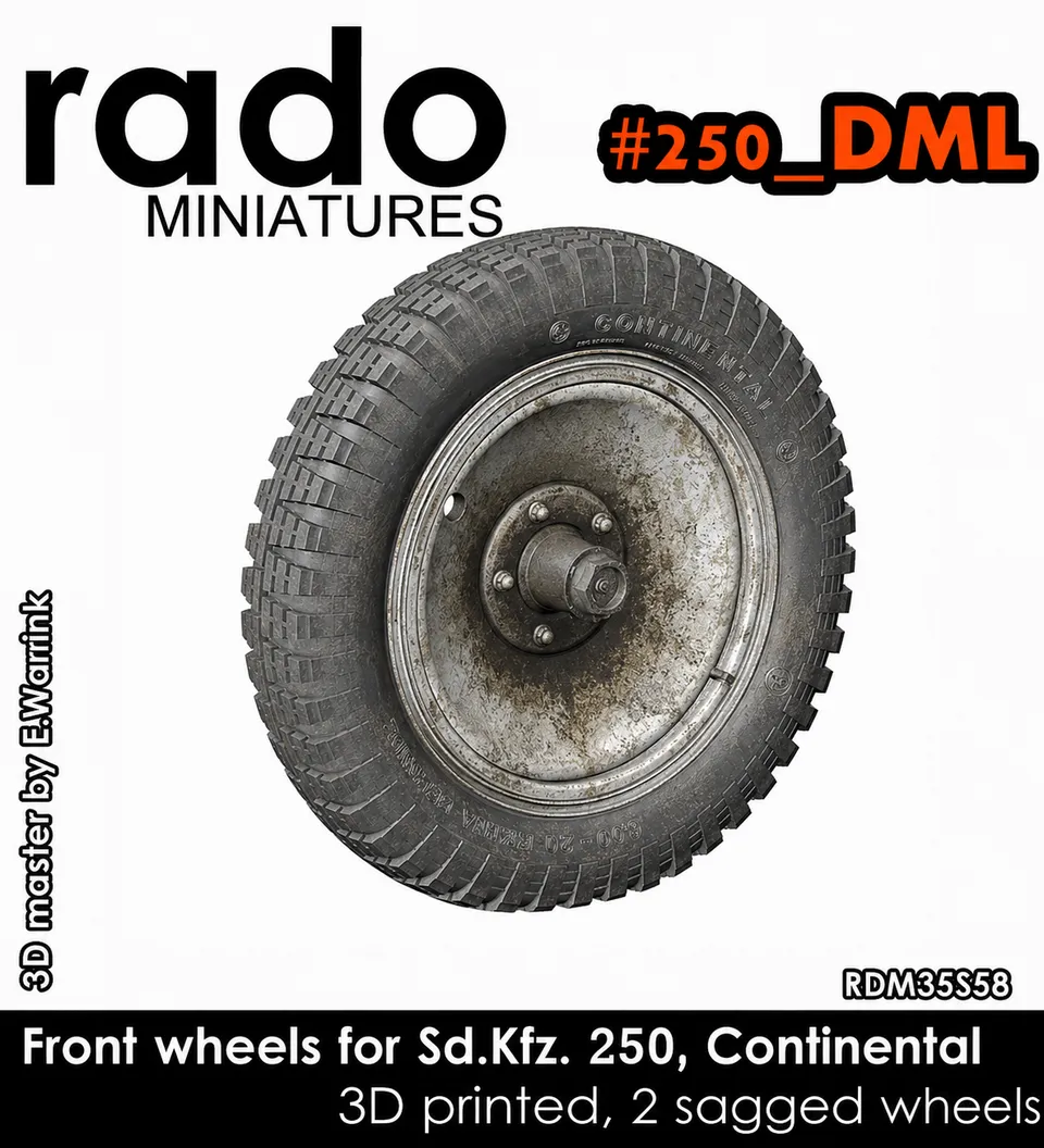 Rado Miniatures RDM35S58 kola Sd.Kfz.250 1/35 Continental