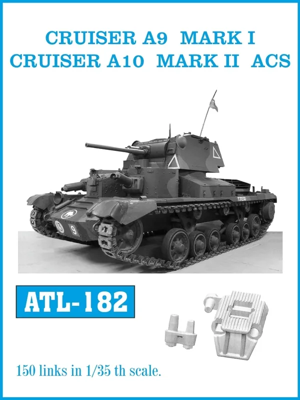 Friulmodel ATL-182 kovové pásy Cruiser A9/A10 1/35 150 ks