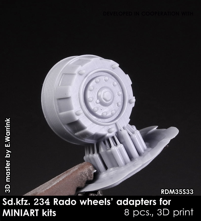 Rado Miniatures RDM35S33 adaptéry kol 1/35 pro Miniart 8 ks