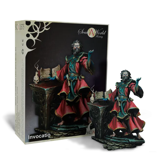 Scale75 Scaleworld Invocatio figurka 75 mm bílý kov