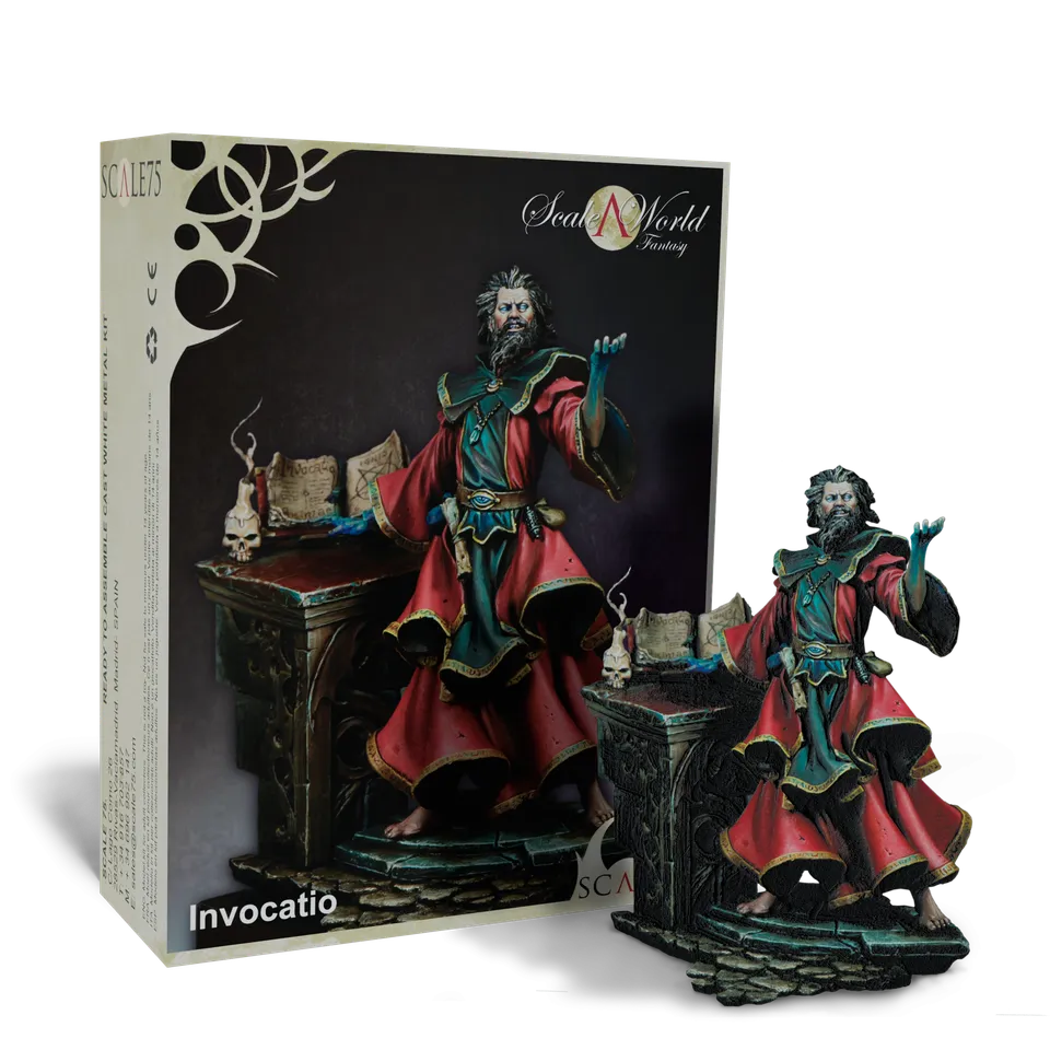 Scale75 Scaleworld Invocatio figurka 75 mm bílý kov