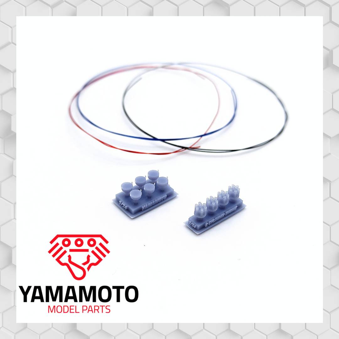 Yamamoto Model Parts rozdělovače 6válců detail motoru