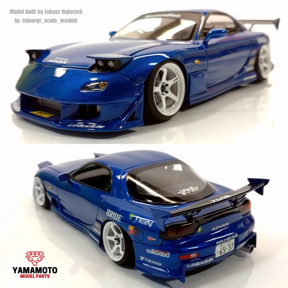 Yamamoto Veilside D1-GT Mazda RX-7 transkit 1/24 Tamiya