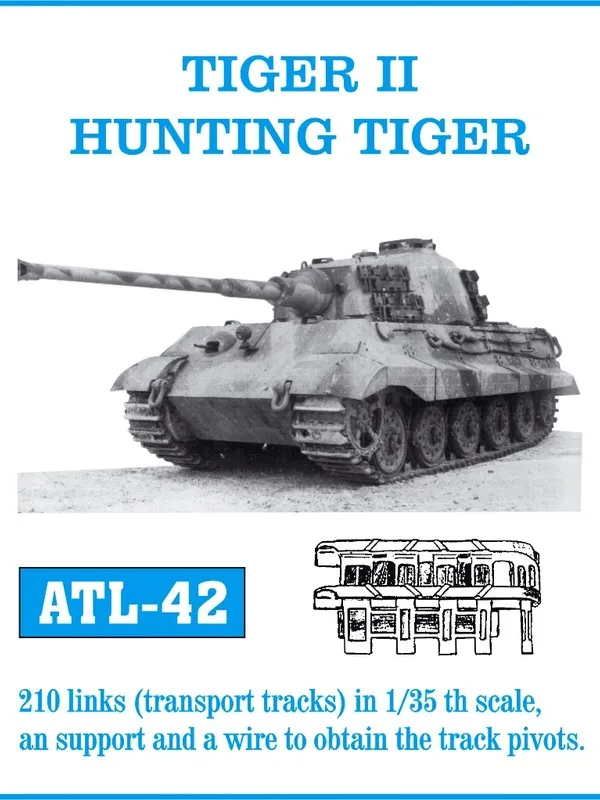 Friulmodel ATL-042 pásy Tiger II transportní 1/35