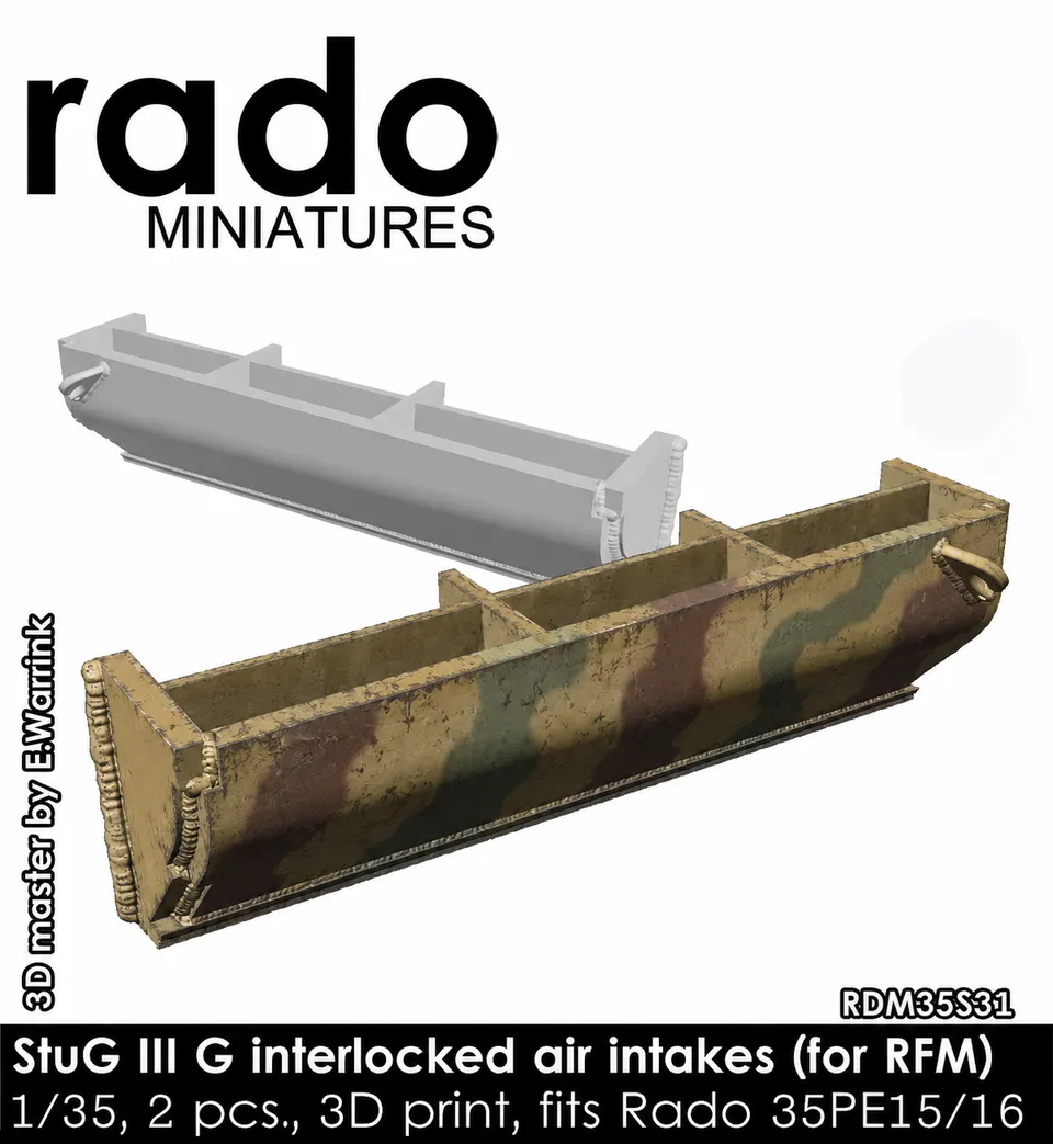 Rado Miniatures RDM35S31 sání motoru StuG III G 1/35