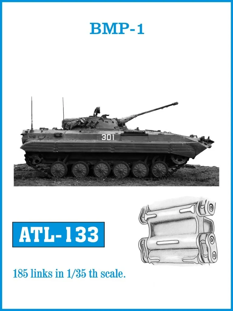 Friulmodel ATL-133 BMP-1 kovové pásy 1/35 185 článků