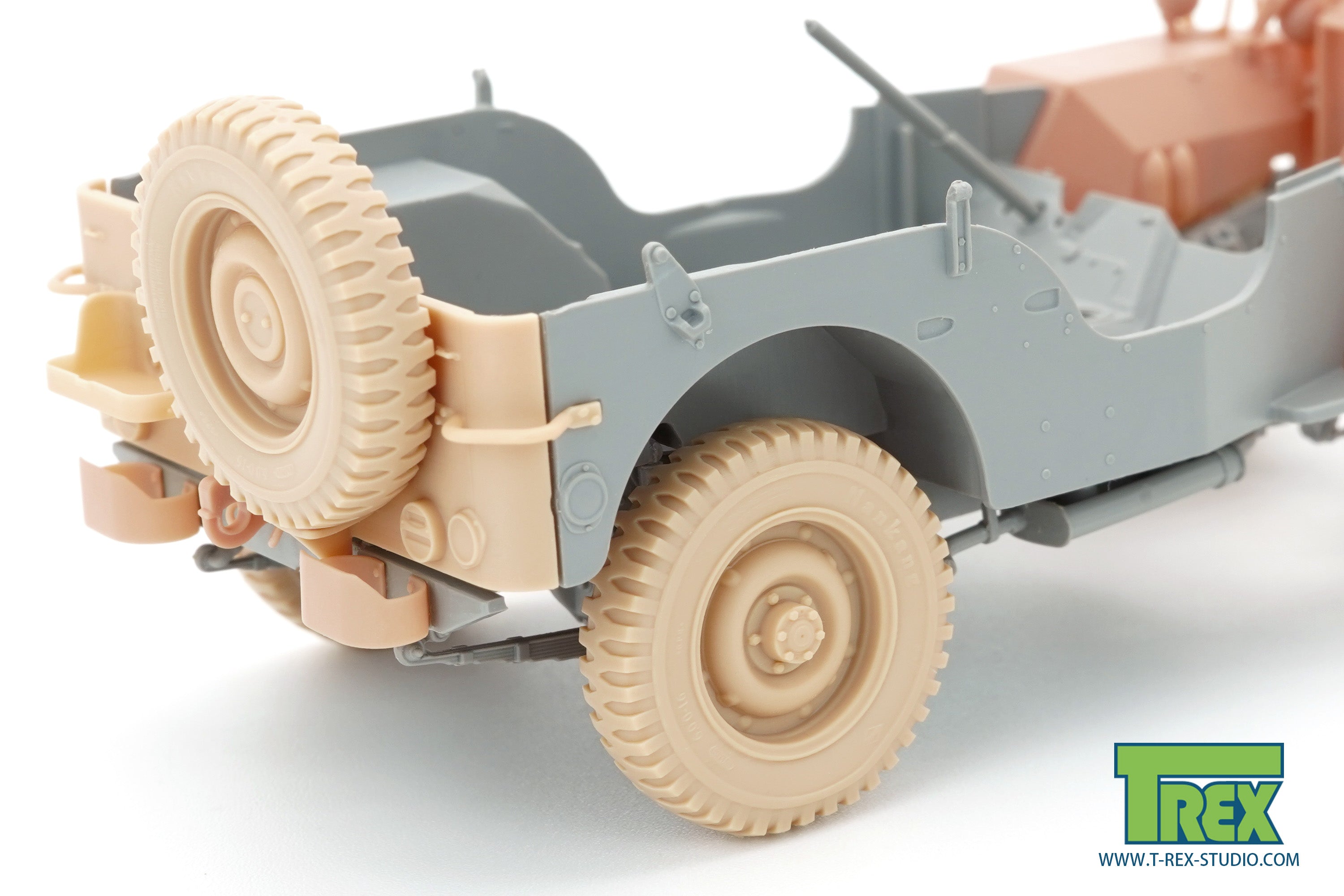 T-Rex Studio TR35055 kola Willys MB 1/35 zatížená +rezerva