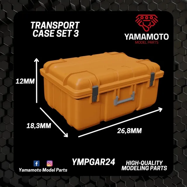 Yamamoto Model Parts přepravní kufry set 3 dioráma