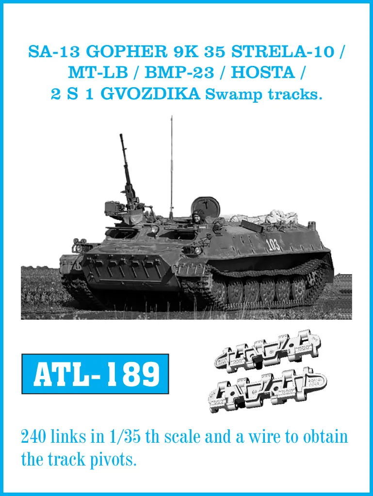 Friulmodel ATL-189 pásy SA-13 / MT-LB bažinné