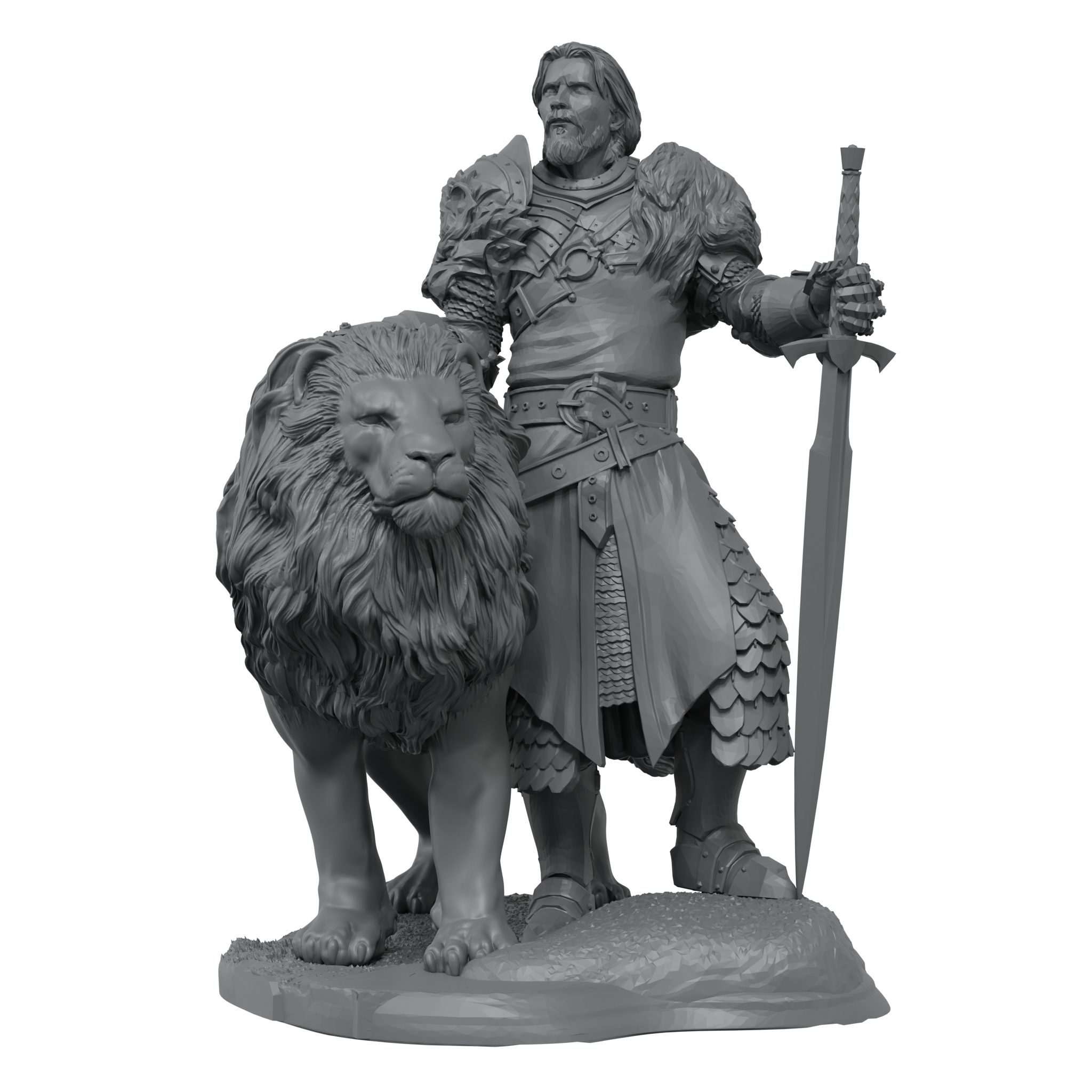 Scale75 Scaleworld Keynan King of Lions figurka kov nenabarveno