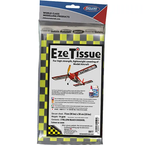 Deluxe Materials Eze Tissue BD77 papír 3 archy žluto-černá