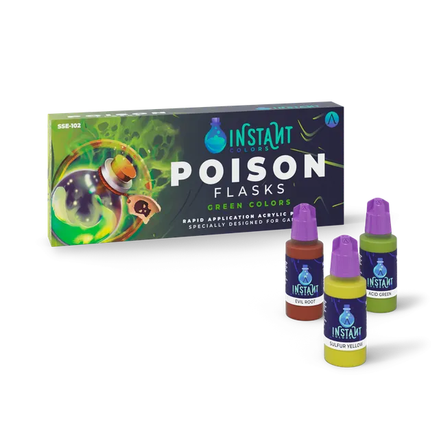 Scale75 Instant Colors Poison Flasks sada barev zelená