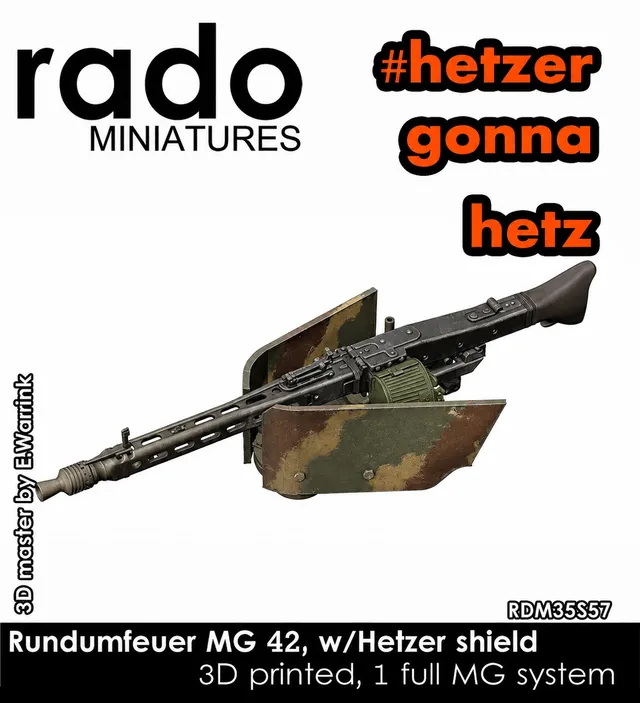 Rado Miniatures RDM35S57 Rundumfeuer MG 42 Hetzer 1/35