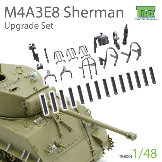 T-Rex Studio M4A3E8 Upgrade Set doplňková sada 1/48 3D tisk