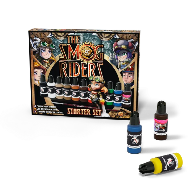 Scale75 Smog Riders Starter set sada barev 11x17 ml + figurka