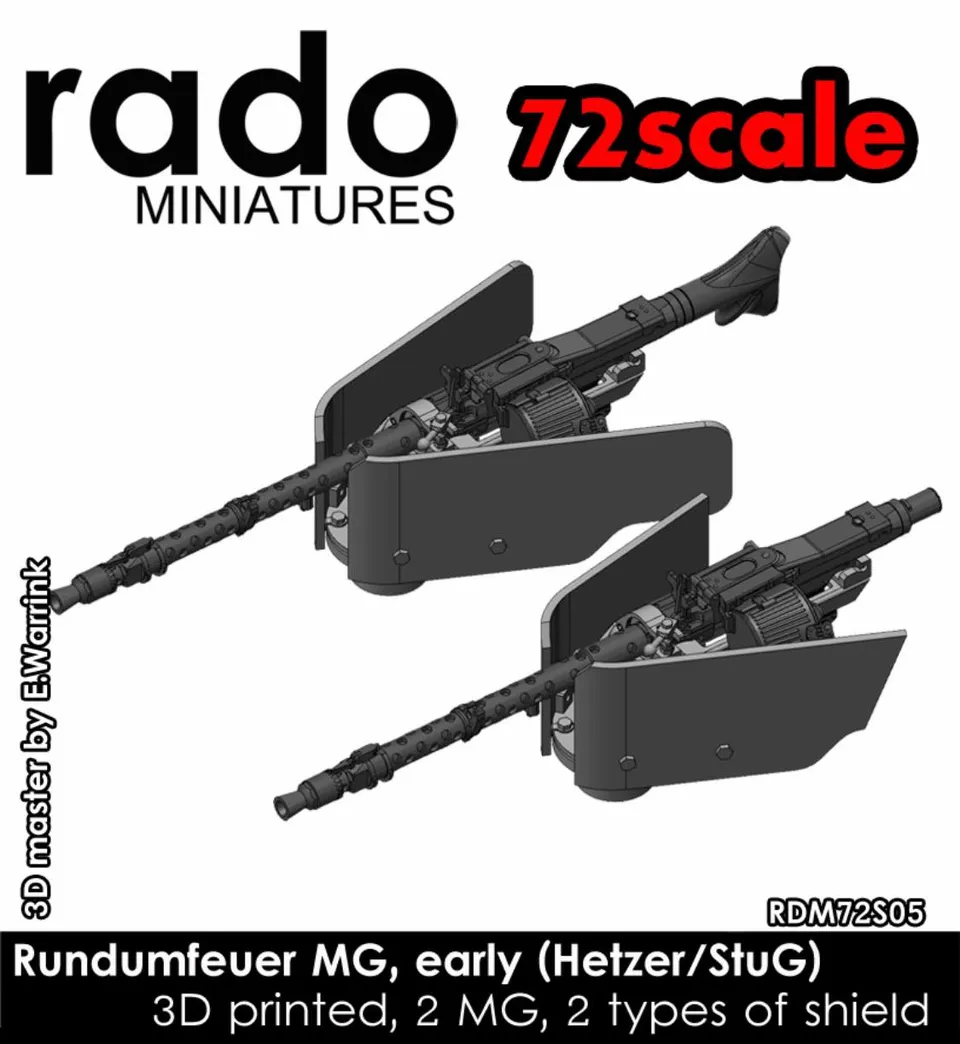 Rado Miniatures RDM72S05 doplněk kulomet Hetzer 1/72