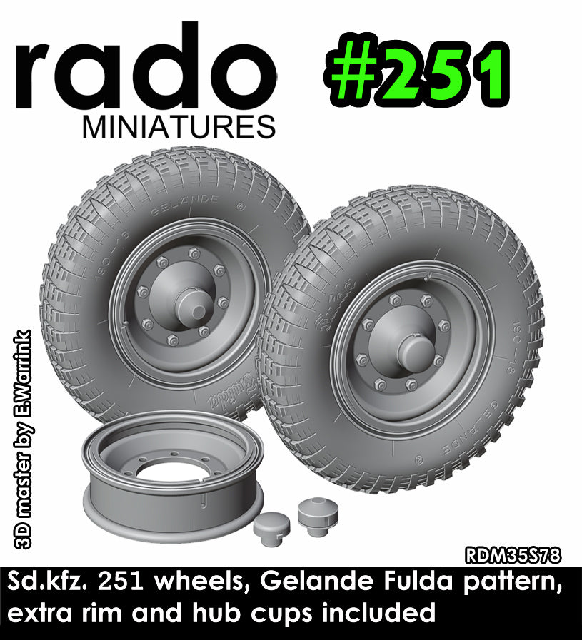Rado Miniatures RDM35S78 kola Sd.Kfz.251 Fulda 1/35