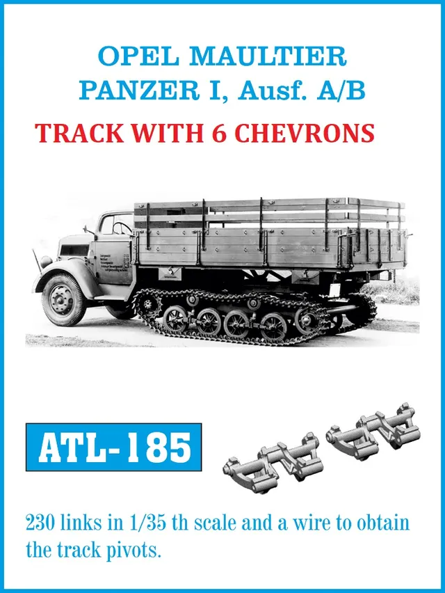 Friulmodel ATL-185 Opel Maultier kovové pásy 1/35