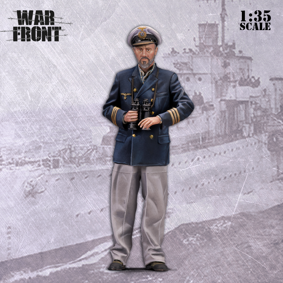Scale75 Warfront U-Boat Commander figurka 1/35 resin