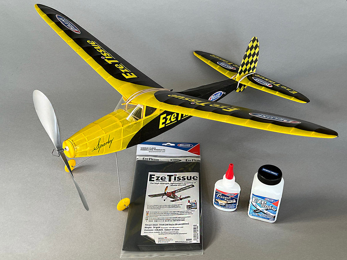Deluxe Materials Eze Tissue potahový papír černý 5 ks