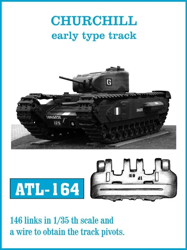 Friulmodel ATL-164 Churchill kovové pásy 1/35 early