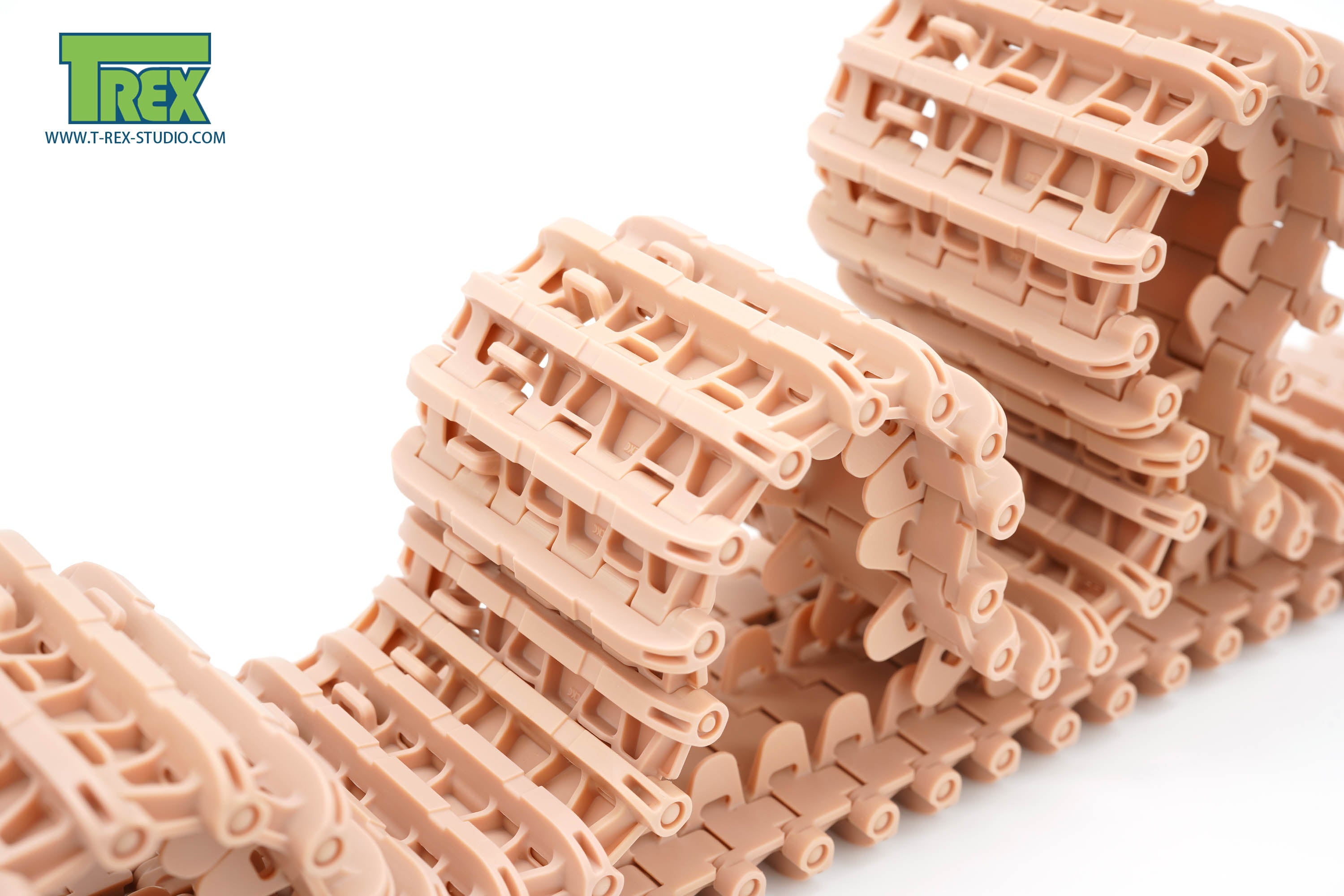T-Rex Studio TR86020 Tiger I Tracks Early pásy 1/16 3D tisk