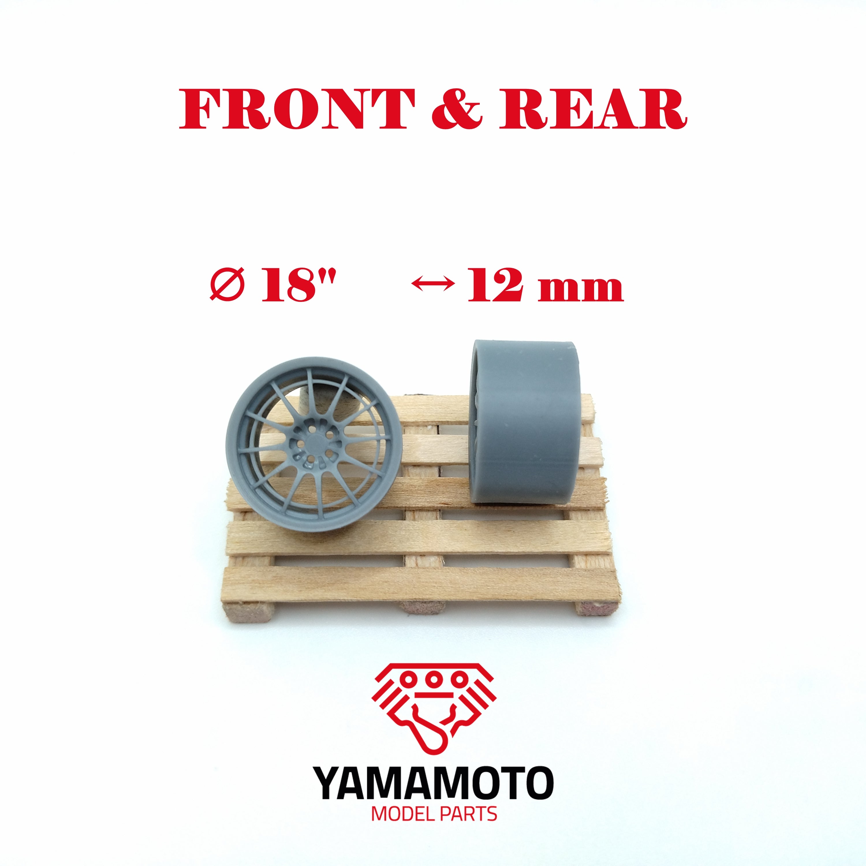 Yamamoto Enkei NT03+M 18 disky pro modely 3D tisk