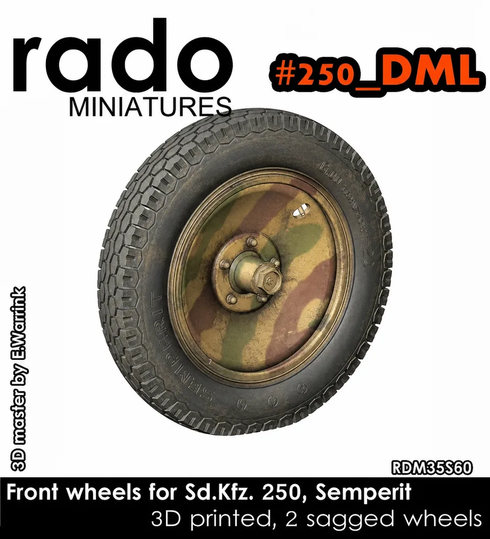 Rado Miniatures RDM35S60 kola Sd.Kfz.250 Semperit 1/35