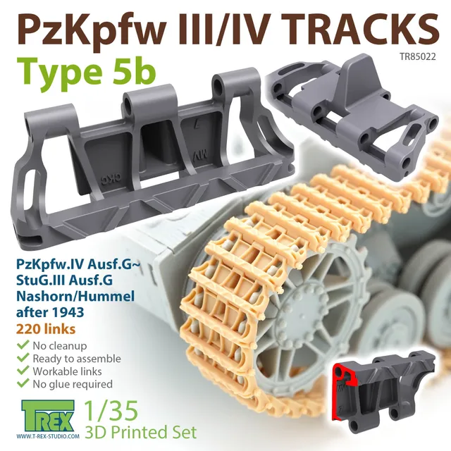 T-Rex Studio TR85022 pásy PzKpfw III/IV 1/35 Typ 5b
