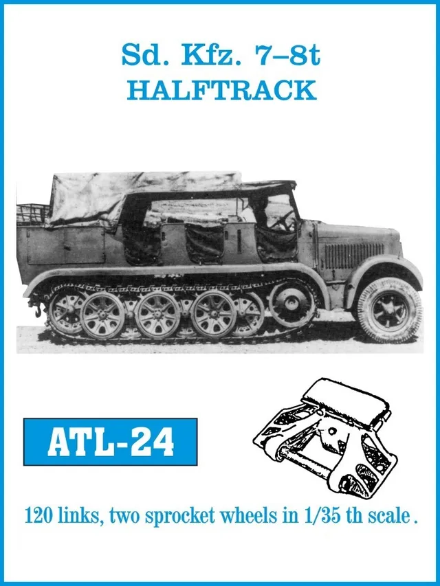 Friulmodel ATL-024 Sd.Kfz.7 kovové pásy 1/35