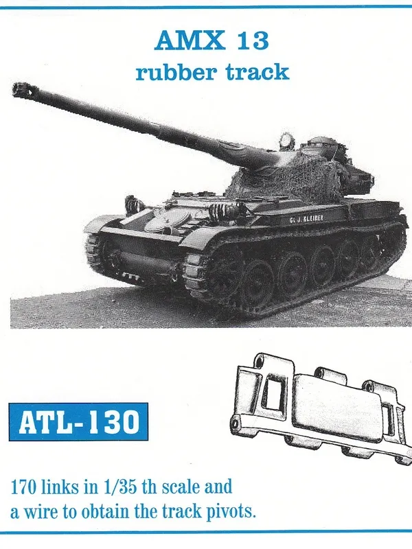 Friulmodel ATL-130 AMX 13 pásy 1/35 kovové gumové