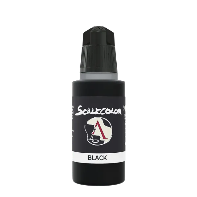 Scale75 Scalecolor Black akrylová barva 17 ml černá