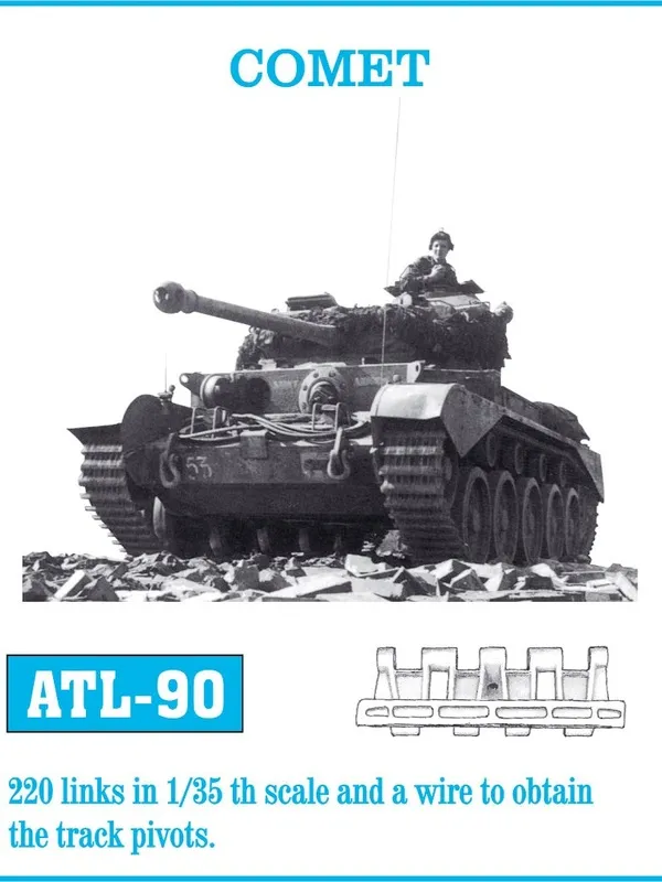 Friulmodel ATL-090 Comet kovové pásy 1/35 220 článků
