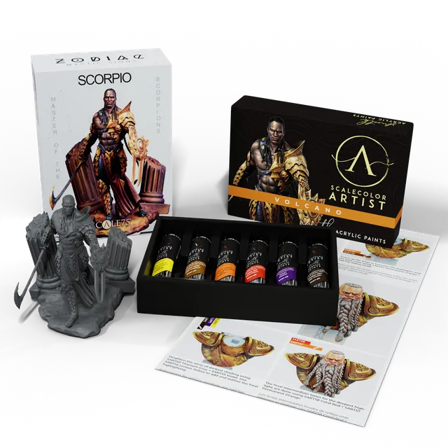 Scale75 Pack Volcano + Scorpio sada barev s figurkou