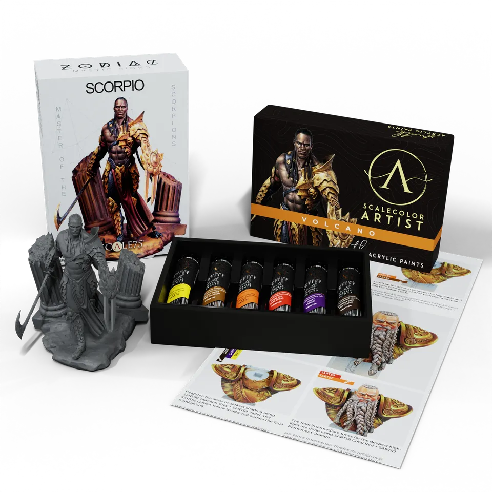 Scale75 Pack Volcano + Scorpio sada barev s figurkou