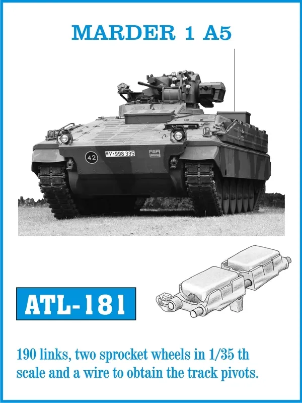 Friulmodel ATL-181 Marder 1 A5 kovové pásy 1/35 190 článků
