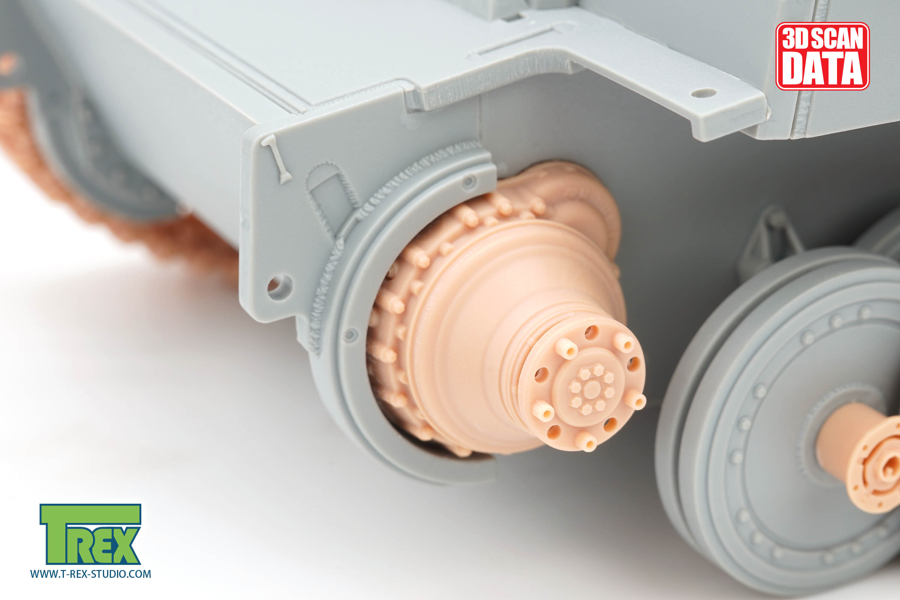 T-Rex Studio Tiger I Early Sprocket Type 3 kola 1/35 3D tisk