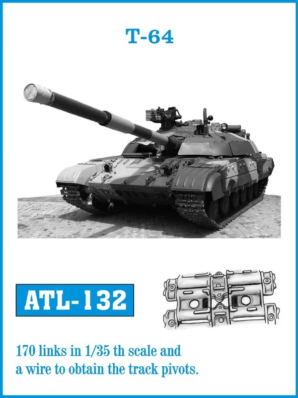 Friulmodel ATL-132 T-64 kovové pásy 1/35 170 článků