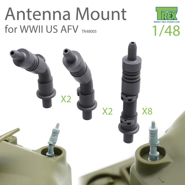 T-Rex Studio TR48005 anténní držáky 1/48 US AFV
