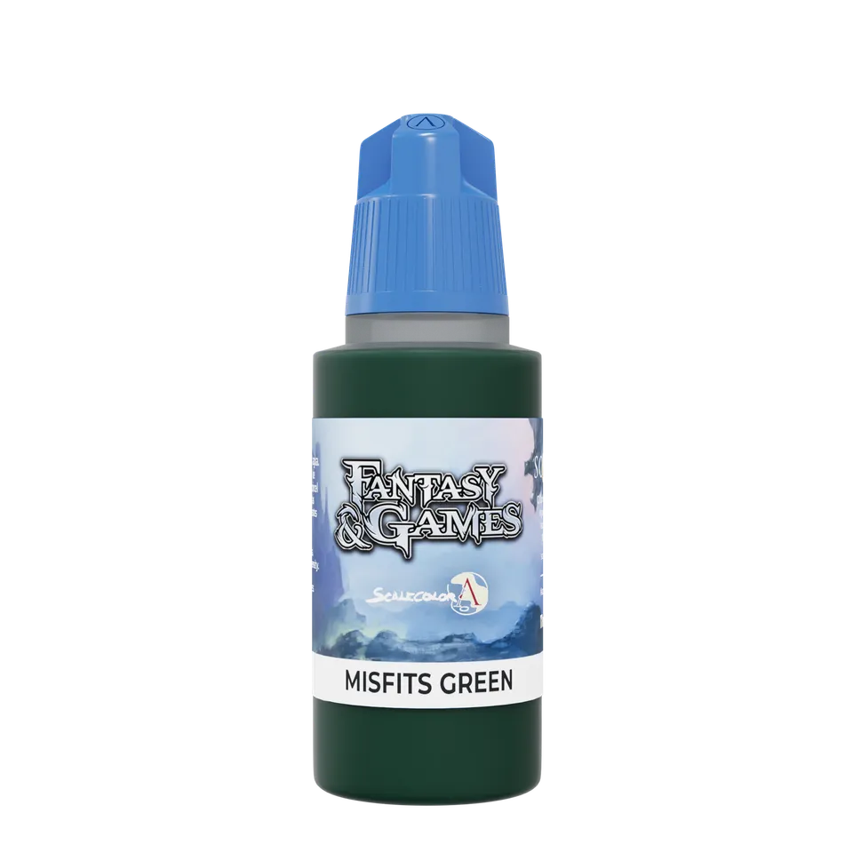 Scale75 Misfits Green akrylová barva 17 ml zelená saténová