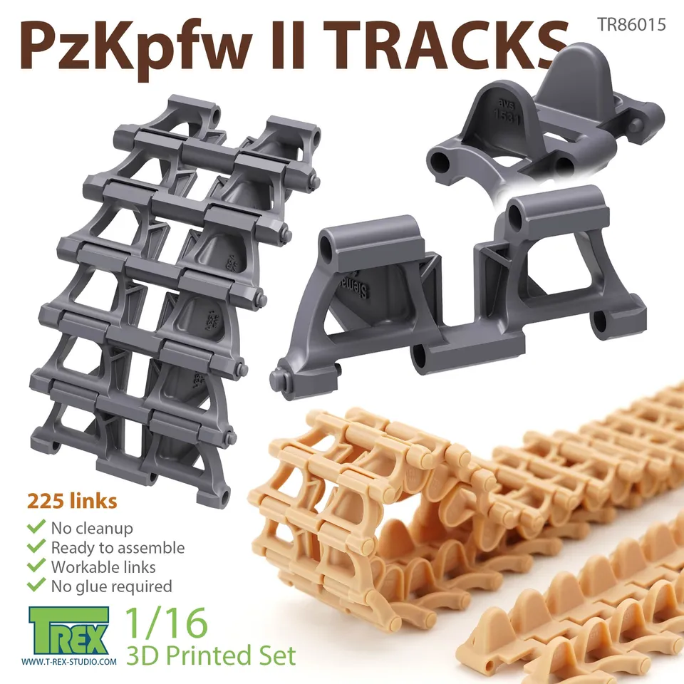 T-Rex Studio TR86015 pásy PzKpfw.II 1/16 3D tisk