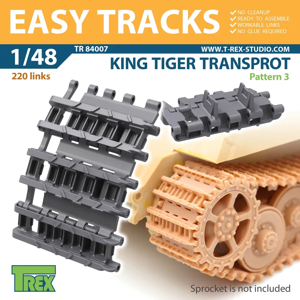 T-Rex Studio TR84007 King Tiger pásy 1/48 transportní