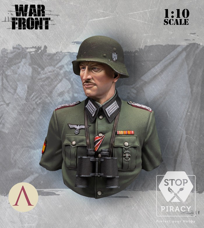 Scale75 Warfront Blaue Division Officer busta 1/10 resin