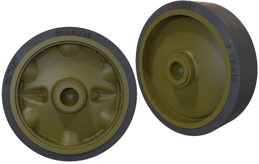 Fury Models F35003 pojezdová kola M5A1/M8 1:35 lisovaná